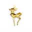 Brooch Deer .07ctw Round Diamonds .02ct Ruby 18ky 1.5x.9" 7.17g 225010083