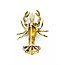 Brooch Mid-Century, Lobster .14ctw Rubies 18ky 1.6x1.25" 9.5g 225010102