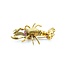 Brooch Mid-Century, Lobster .14ctw Rubies 18ky 1.6x1.25" 9.5g 225010102