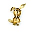 Brooch Mid-Century Whimsical Rabbit .04ctw Round Diamonds .08ct Ruby 18ky 1.75x1.25" 10.27g 225010097