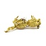 Brooch Mid-Century Whimsical Rabbit .04ctw Round Diamonds .08ct Ruby 18ky 1.75x1.25" 10.27g 225010097