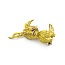 Brooch Mid-Century Whimsical Rabbit .04ctw Round Diamonds .08ct Ruby 18ky 1.75x1.25" 10.27g 225010097