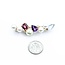 Brooch Bar  .25ctw Round Diamonds 7-8.5mm Pearl 4ctw Tourmaline, Amethyst, Aquamarine 14ky 2.1x.6" 10.68g 225010092