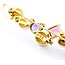 Brooch Bar  .25ctw Round Diamonds 7-8.5mm Pearl 4ctw Tourmaline, Amethyst, Aquamarine 14ky 2.1x.6" 10.68g 225010092