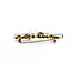 Brooch Bar  .25ctw Round Diamonds 7-8.5mm Pearl 4ctw Tourmaline, Amethyst, Aquamarine 14ky 2.1x.6" 10.68g 225010092