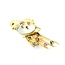 Brooch Mid-Century Exotic Song Bird .05ctw Round Diamonds .85ctw Sapphires & Rubies .85x.55" Mother-of-Pearl 14ky 2.75x1" 14.93g 225010095