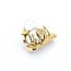 Brooch Duck Motif .27ctw Round Diamonds 15x12mm Pearl 18x15mm Pearl 14ky 1.4x1.1" 18.63g 225010091