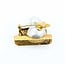 Brooch Duck Motif .27ctw Round Diamonds 15x12mm Pearl 18x15mm Pearl 14ky 1.4x1.1" 18.63g 225010091