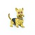 Brooch Scottish Terrier .04ctw Round Diamonds .40ctw Rubies & Sapphires 14ky 1.5x1.12" 15g 225010106