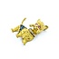 Brooch Scottish Terrier .04ctw Round Diamonds .40ctw Rubies & Sapphires 14ky 1.5x1.12" 15g 225010106