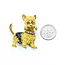 Brooch Scottish Terrier .04ctw Round Diamonds .40ctw Rubies & Sapphires 14ky 1.5x1.12" 15g 225010106