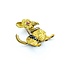 Brooch Scottish Terrier .04ctw Round Diamonds .40ctw Rubies & Sapphires 14ky 1.5x1.12" 15g 225010106