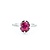 Ring Burma Orgin .18ct Round Diamonds 1.66ct GRS Unheated Ruby 18kw 10x9mm Sz5 2.71g 225010068