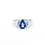 Ring .06ctw Round Diamonds 1.06ct Blue Tanzanite 14kw Sz6.5 2.99g 225010104