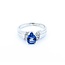 Ring .06ctw Round Diamonds 1.06ct Blue Tanzanite 14kw Sz6.5 2.99g 225010104