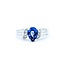 Ring .06ctw Round Diamonds 1.06ct Blue Tanzanite 14kw Sz6.5 2.99g 225010104