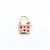 Pendant Star & Dot Enamel Handbag 14ky 33x15mm 2.26g 125020006