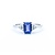 Ring .04ctw Round Diamonds 1ct Purple Tanzanite 14kw Sz7 2.87g 225010082