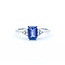 Ring .04ctw Round Diamonds 1ct Purple Tanzanite 14kw Sz7 2.87g 225010082