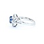 Ring .44ctw Baguette Diamonds 1.00ct Sapphire 18kw Sz6.5 4.54g 225010085