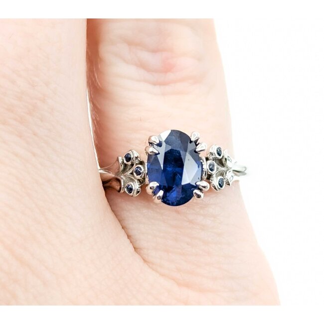 Ring 1.21ct Sapphire .06ctw Sapphire 14kw Sz5 2.75g 225010079