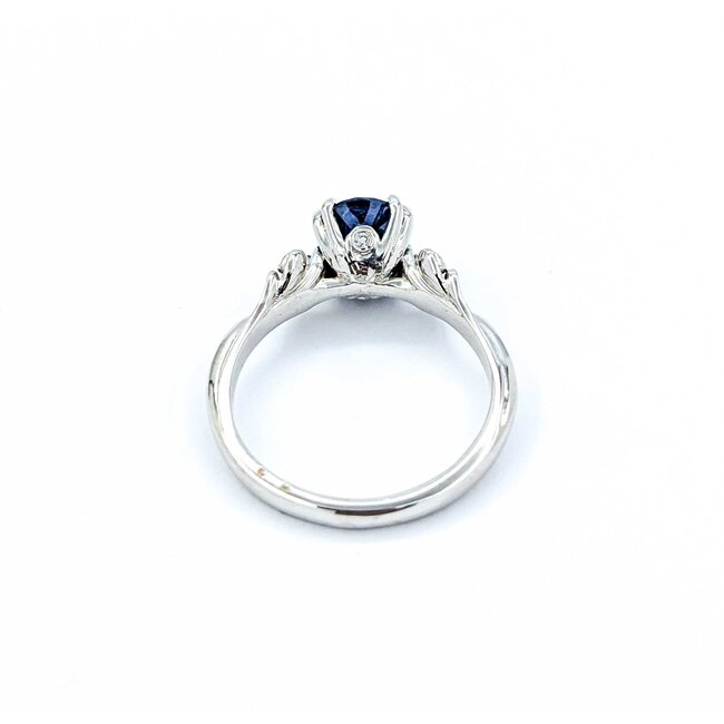 Ring 1.21ct Sapphire .06ctw Sapphire 14kw Sz5 2.75g 225010079