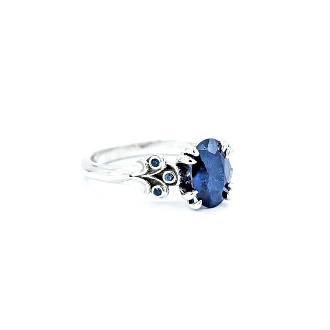 Ring 1.21ct Sapphire .06ctw Sapphire 14kw Sz5 2.75g 225010079