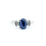  Ring 1.21ct Sapphire .06ctw Sapphire 14kw Sz5 2.75g 225010079