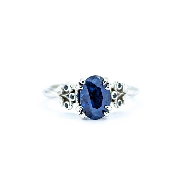 Ring 1.21ct Sapphire .06ctw Sapphire 14kw Sz5 2.75g 225010079