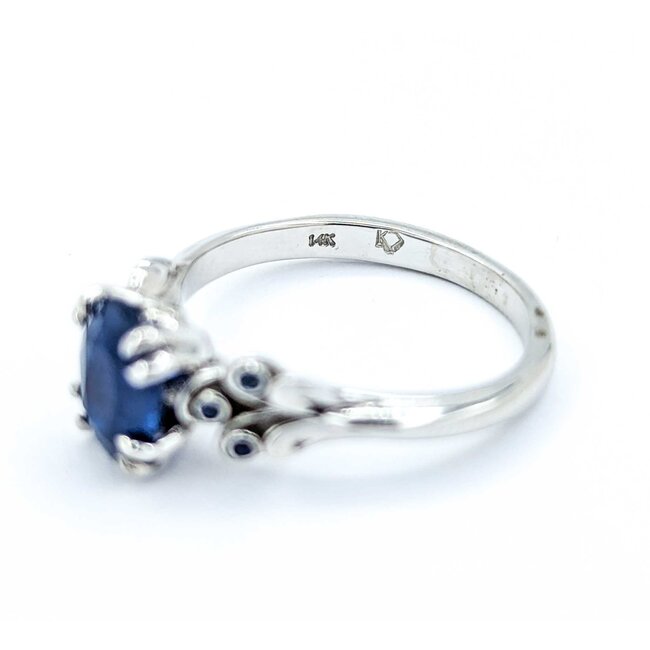 Ring 1.21ct Sapphire .06ctw Sapphire 14kw Sz5 2.75g 225010079
