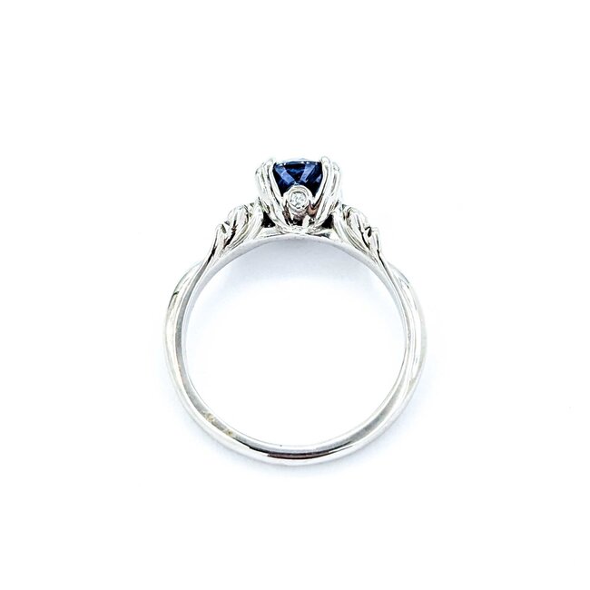 Ring 1.21ct Sapphire .06ctw Sapphire 14kw Sz5 2.75g 225010079