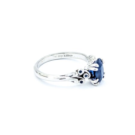 Ring 1.21ct Sapphire .06ctw Sapphire 14kw Sz5 2.75g 225010079