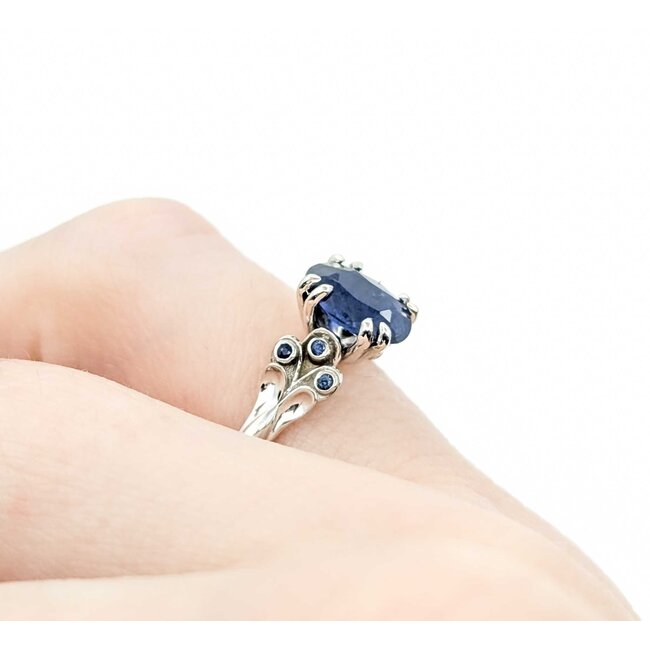 Ring 1.21ct Sapphire .06ctw Sapphire 14kw Sz5 2.75g 225010079