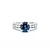 Ring .40ctw Round Diamonds 2.21ct Sapphire 18kw Sz6 6g 225010078