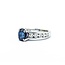 Ring .40ctw Round Diamonds 2.21ct Sapphire 18kw Sz6 6g 225010078