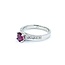 Ring Milgrain .38ctw Round Diamonds .72ct Ruby 950pt Sz6.5 5.05g 225010071