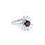 Ring .30ctw Baguette Diamonds .93ct Ruby 18kw Sz6 2.56g 225010086