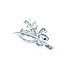 Brooch Floral 1.50ctw Round Diamonds 18kw 2x1.25" 11.94g 225010108