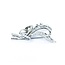 Brooch Floral 1.50ctw Round Diamonds 18kw 2x1.25" 11.94g 225010108