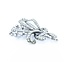Brooch Floral 1.50ctw Round Diamonds 18kw 2x1.25" 11.94g 225010108