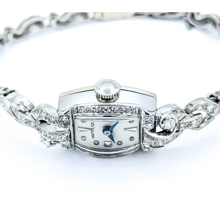 Watch Hamilton Vintage 1940's 1.00ctw Diamond 14k 6.5" 125010015