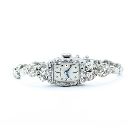 Watch Hamilton Vintage 1940's 1.00ctw Diamond 14k 6.5" 125010015