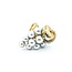 Ring Grape Stem 6.5-7.5mm Pearls 14ky 1.33x.8" Sz6.5 12.86g 225010064