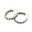 Earrings Hoops 4.0ctw Rose Cut Diamonds 14k/SS 33.5x5.5mm 223070053