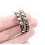 Earrings Hoops 4.0ctw Rose Cut Diamonds 14k/SS 33.5x5.5mm 223070053
