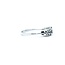 Ring .18ctw Round Diamonds .92ct Sapphire 18kw .6x.1" Sz7.5 2.86g 225010063