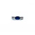 Ring .18ctw Round Diamonds .92ct Sapphire 18kw .6x.1" Sz7.5 2.86g 225010063
