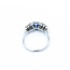 Ring .18ctw Round Diamonds .92ct Sapphire 18kw .6x.1" Sz7.5 2.86g 225010063