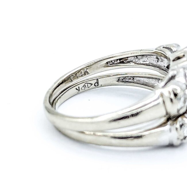 Wedding Set .39ctw Round Diamonds 14kw Sz5 5.27g 225010077