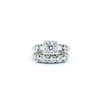 Wedding Set .39ctw Round Diamonds 14kw Sz5 5.27g 225010077